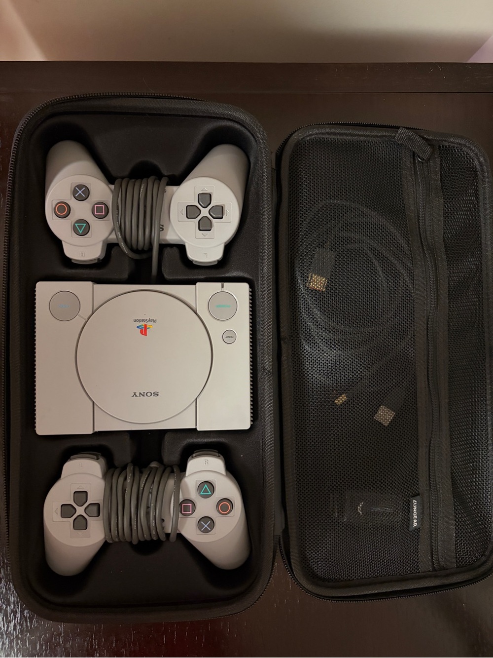Sony PlayStation Classic Console in White with Two Wired Controllers